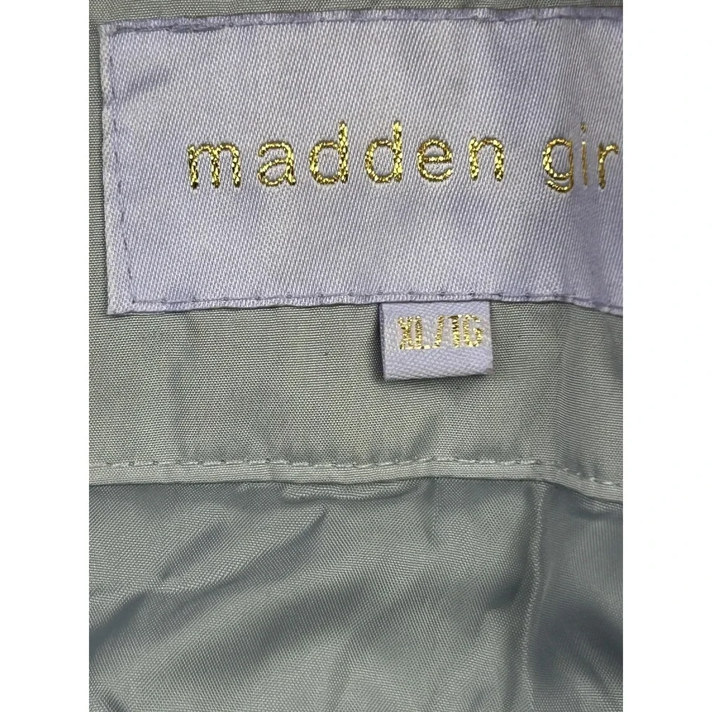 Madden Girl Removable Faux Fur Parka XL Gray Heavy Winter Coat Gorpcore Snow